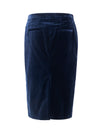 Tom Ford Gonna Midi in Velluto Blu da donna