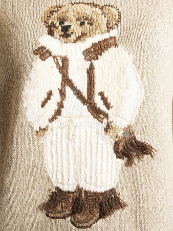 Ralph Lauren Maglione Donna Girocollo Beige Pullover In Lana Con Polo Bear Invernale Maglioncino Orso Costine Fashion Polo Ralph Lauren Maglia-in-misto-lana-shearling-polo-bear-601352.html?pdpr=y Maglia In Misto Lana Shearlin