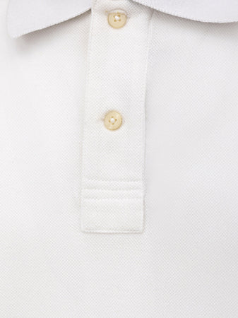 CANALI Polo Canali bianco manica corta da uomo