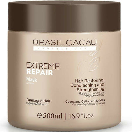 cadiveu brasil cacao extreme repair mask 500 ml maschera per capelli estremamente danneggiati e decolorati