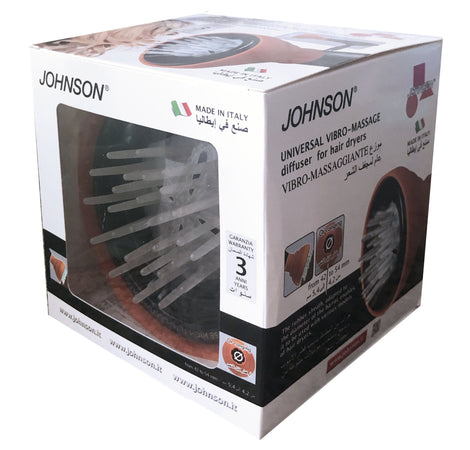 Diffusore Massaggiante Asciugacapelli Gomma Morbida Terminali Vibranti  42-54mm