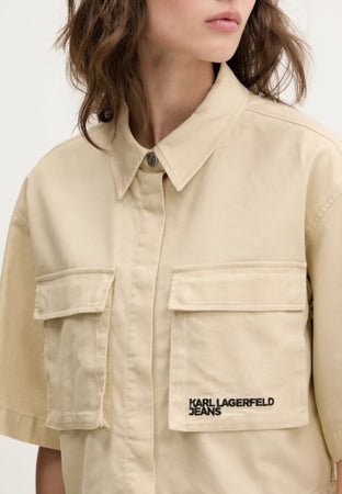 KARL LAGERFELD CAMICIA KLJ UTILITY BLOUSE da donna