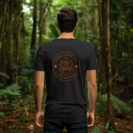 Junglo T-shirt Earth Love black