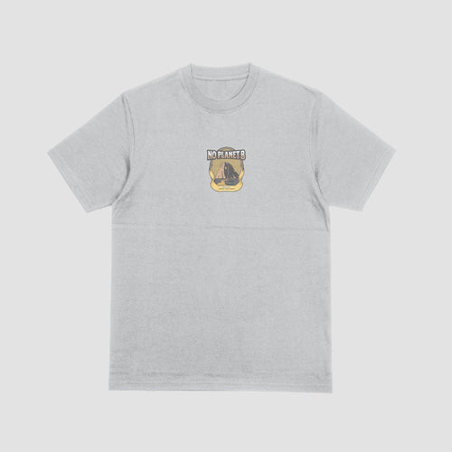 Junglo T-shirt No PlanetB Forest grey heather