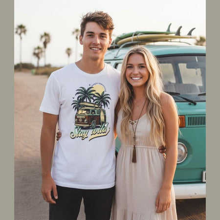 Junglo T-shirt Stay Wild whi