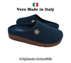Ciabatte Tirolesi da Donna, Pantofole Invernali da Casa, Sottopiede Estraibile, 100% Made in Italy