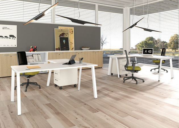 Allungo destro/sinistro per scrivania operativa in legno melaminico cm. 80x60x72,5h