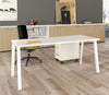 Scrivania per ufficio operativo in melaminico con 4 gambe metalliche cm. 120/140/160/180x80x72,5h