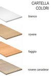 Scrivania per ufficio operativo in melaminico con 4 gambe metalliche cm. 120/140/160/180x80x72,5h