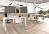 Scrivania per ufficio operativo in melaminico con 4 gambe metalliche cm. 120/140/160/180x80x72,5h
