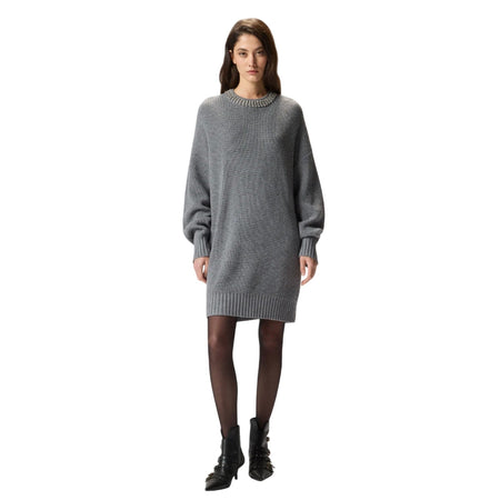 Pinko vestiti casual donna pinko - ask abito blend ws strass - grigio da donna