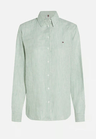 Tommy Hilfiger CAMICIA ESS LINEN RELAXED SHIRT da donna