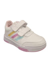 Scarpe sneakers Bambini e ragazzi adidas tensaur  bianco-fuxja velcro