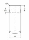 Punta forata per caricamento frontale ø 42mm lunghezza 980mm