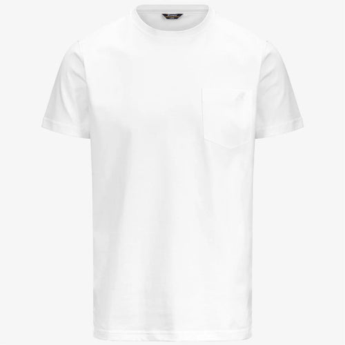 K-WAY T-Shirt uomo in Cotone Slim Fit Uomo con taschino Sigur jersey