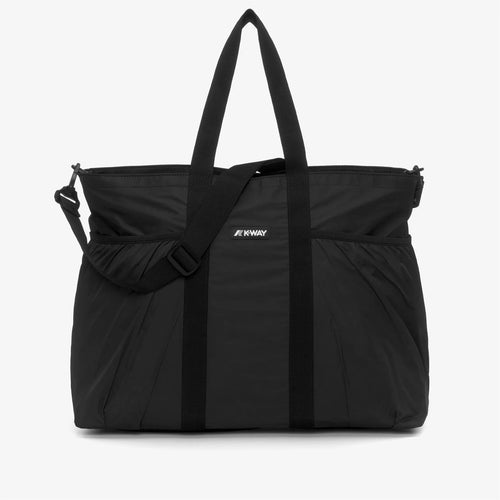 K-way Borsa donna Tote Impermeabile Versatile Unisex Nera e Grigia con Scomparti K4122LW USY