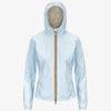 K-WAY Giacca Impermeabile capospalla donna Slim Fit Reversibile Donna Blu Beige - Lily plus.2 double