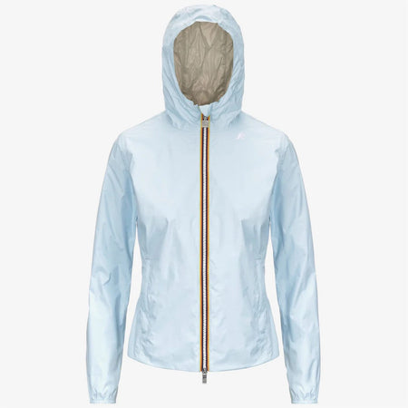K-WAY Giacca Impermeabile capospalla donna Slim Fit Reversibile Donna Blu Beige - Lily plus.2 double
