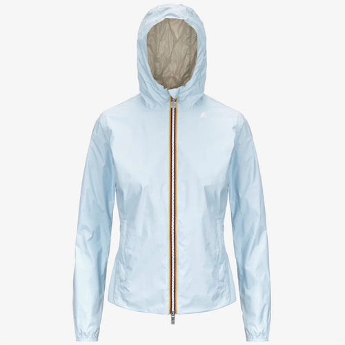 K-WAY Giacca Impermeabile capospalla donna Slim Fit Reversibile Donna Blu Beige - Lily plus.2 double