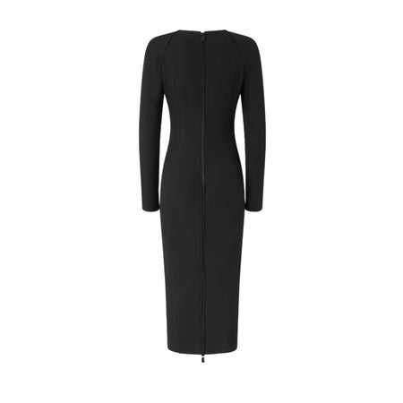 Pinko vestiti casual donna pinko - frutta abito crepe poly - nero da donna