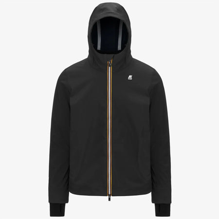 K-WAY Jacko Bonded giacca corta uomo impermeabile con pile nero blu