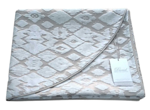 Copriletto Matrimoniale Jacquard David Ingrid Nocciola