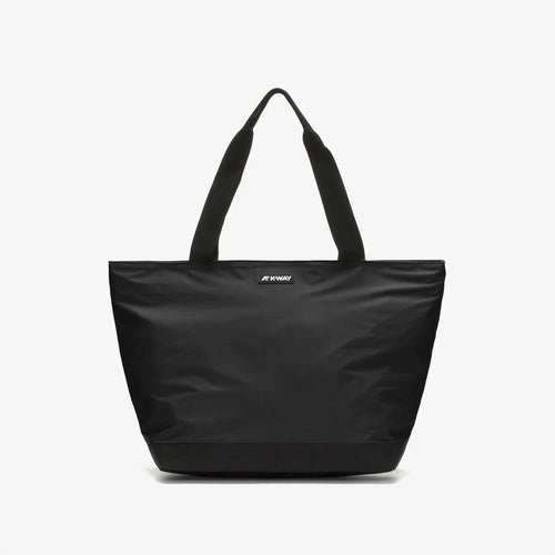 K-WAY Borsa donna Tote Impermeabile Unisex Nera e Grigia per Uso Quotidiano - Clere