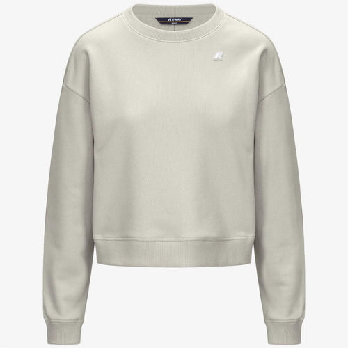 K-WAY felpa donna Pullover in Pile Casual Donna beige per Abbigliamento Athleisure