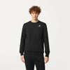K-WAY K-WAY felpa uomo Felpa in Pile Unisex nera per Abbigliamento Urbano - Le vrai auguste poly cotton