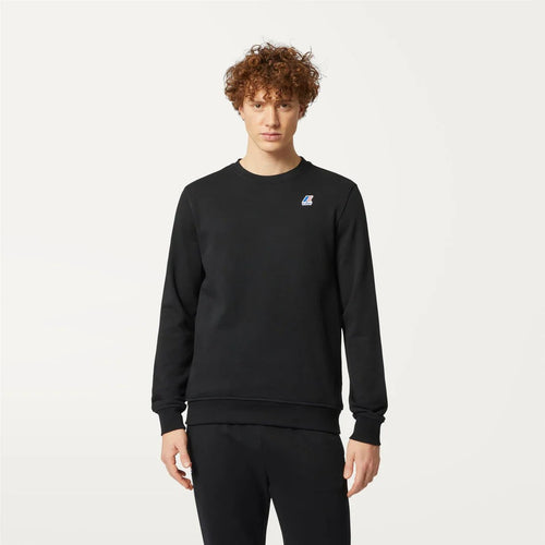 K-WAY K-WAY felpa uomo Felpa in Pile Unisex nera per Abbigliamento Urbano - Le vrai auguste poly cotton
