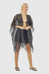 Kaftano Lurex con nappine | Verde Fashion