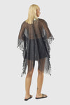 Kaftano Lurex con nappine | Verde Fashion