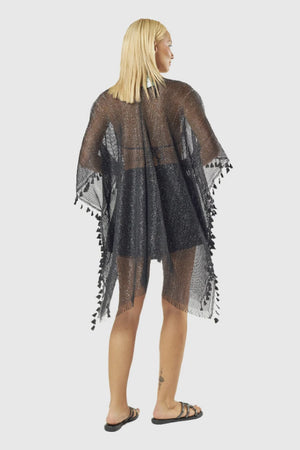 Kaftano Lurex con nappine | Verde Fashion