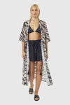Kaftano stampa zebra | Verde Fashion