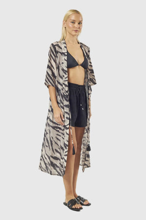 Kaftano stampa zebra | Verde Fashion