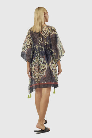 Kaftano stampa Paisley | Verde Fashion