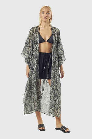 Kaftano stampa Paisley | Verde Fashion