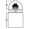 Rifugio gonfiabile - KAMPA - AIR Shleter 400 - 4 x 4 m - Grigio e nero