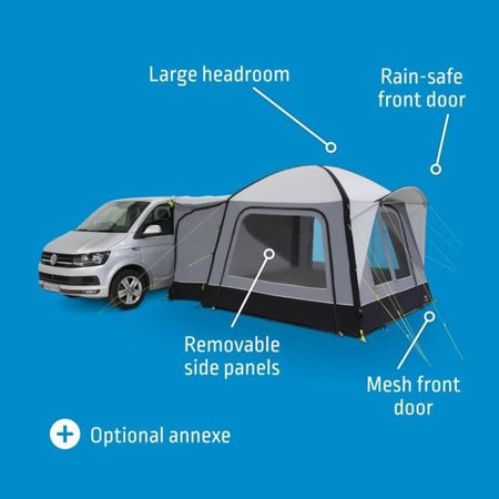 Tenda indipendente - KAMPA - Cross Air TC - Tessuto Polycotton, Air Frame, pavimento, tende oscuranti, pannello zanzariera