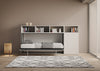 Letto Venezia singolo a scomparsa con scompartimenti, in legno, con apertura orizzontale, per camera da letto