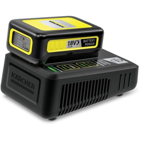 Caricabatterie rapido per batterie Power 18V Krcher 2,5 Ah e 5 Ah