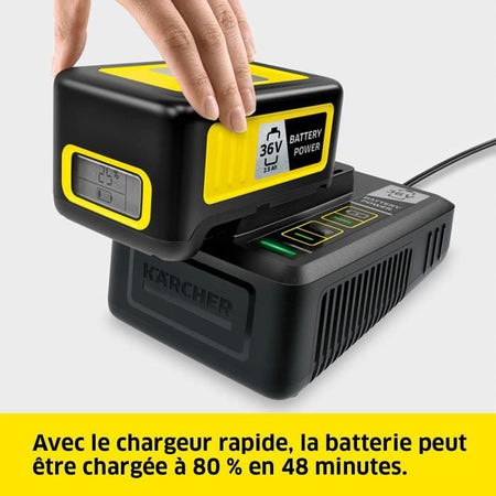 Batteria KARCHER POWER 36V / 2,5 Ah con schermo LCD e caricabatterie rapido