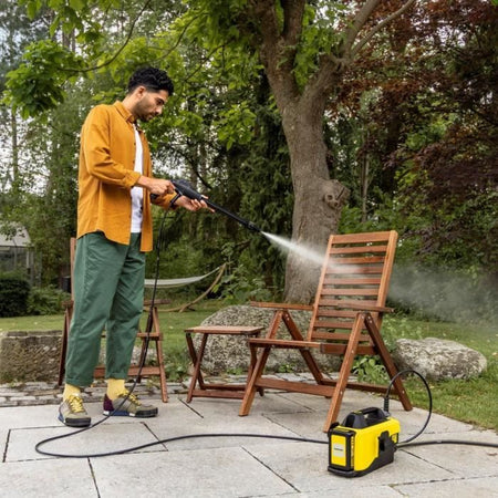 Idropulitrice mobile a media pressione OC 6-18 (con batteria 18 V/2,5 Ah + caricabatteria di serie)