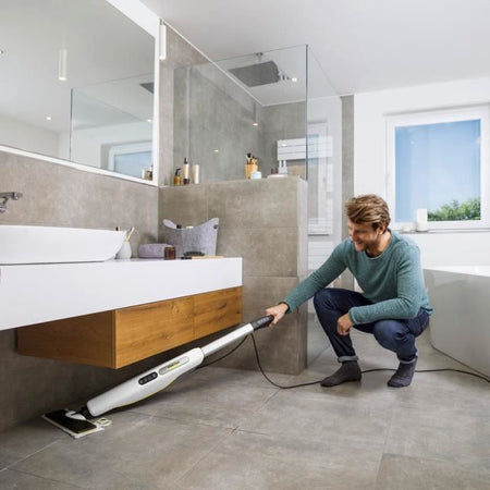 Scopa a vapore - KARCHER - SC 3 UPRIGHT EasyFix - Elimina fino al 99,99% di virus e batteri