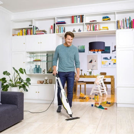 Scopa a vapore - KARCHER - SC 3 UPRIGHT EasyFix - Elimina fino al 99,99% di virus e batteri