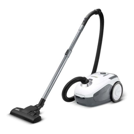 NUOVO KARCHER VC 2 - Aspirapolvere a bidone - 700 W - Filtro HEPA 13 - 76 dB - Tubo di aspirazione da 1,5 m con manico curvo