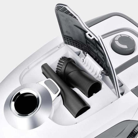 NUOVO KARCHER VC 2 - Aspirapolvere a bidone - 700 W - Filtro HEPA 13 - 76 dB - Tubo di aspirazione da 1,5 m con manico curvo