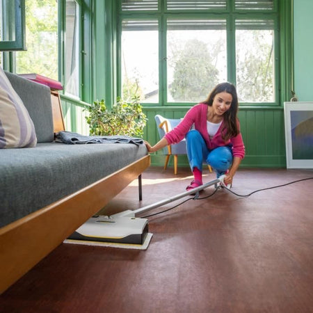 NUOVA KARCHER SC 1 Upright Easy Fix - Scopa a vapore - 1300W - Riscaldamento rapido 30s - Elimina fino al 99,99% di virus e batteri