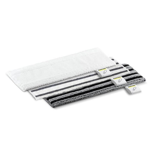 KARCHER - Kit 3 panni (morbido, abrasivo e molto abrasivo) per bocchetta pavimenti - Compatibile con la gamma di pulitori a vapore Easy Fix