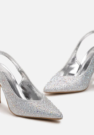 Karen - Dècolletè con glitter e tacco a spillo